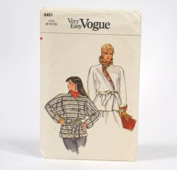 8461 EZ VOGUE WRAP TIE HIP JACKET, BELT PATTERN 12-16